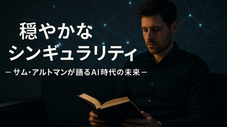 「穏やかなシンギュラリティ」 – サム・アルトマンが語るAI時代の未来 –